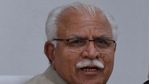 Khattar was replying to questions on the alleged under-reporting of deaths due to coronavirus as the figures of crematoriums and burial grounds do not match with the official numbers. (HT File)(HT_PRINT) Khattar was replying to questions on the alleged under-reporting of deaths due to coronavirus as the figures of crematoriums and burial grounds do not match with the official numbers. (HT File)(HT_PRINT)