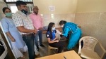 Indian shooter Manu Bhaker gets her first dosage of Covid-19 vaccine(Manu Bhaker / Twitter)