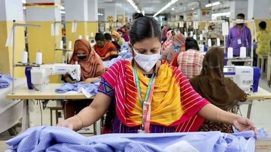Apparel Export Promotion Council (AEPC) has urged the government to exempt factories from lockdown and requested an ‘essential service’ tag for the labour-intensive apparel export industry.(Reuters) Apparel Export Promotion Council (AEPC) has urged the government to exempt factories from lockdown and requested an ‘essential service’ tag for the labour-intensive apparel export industry.(Reuters)