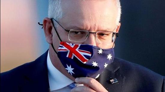 FILE PHOTO: Australian Prime Minister Scott Morrison arrives at Haneda airport in Tokyo, Japan, November 17, 2020. REUTERS/Issei Kato/File Photo/File Photo (REUTERS)