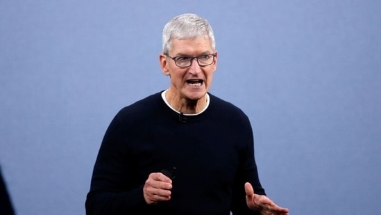 Apple CEO Tim Cook announced that the tech company will be donating to support and relief efforts on the ground, in view of the recent "devastating rise" in Covid-19 cases in India.(File Photo)