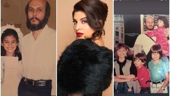 Jacqueline Fernandez shares family pic with dad Elroy and siblings, see ...