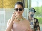 Kangana Ranaut at the airpot.(Instagram) Kangana Ranaut at the airpot.(Instagram)