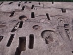 A view shows the archaeological site of 110 tombs at the Nile Delta.