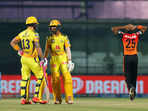 In pursuit of 172-run target, Faf du Plessis (56) and Ruturaj Gaikwad (75) stitched a 129-run opening stand in the IPL 2021 match no. 23 in Delhi(IPL)