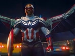 Sam Wilson as the new Captain America in The Falcon and The Winter Soldier.