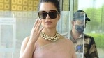 Kangana Ranaut at the airpot.(Instagram) Kangana Ranaut at the airpot.(Instagram)