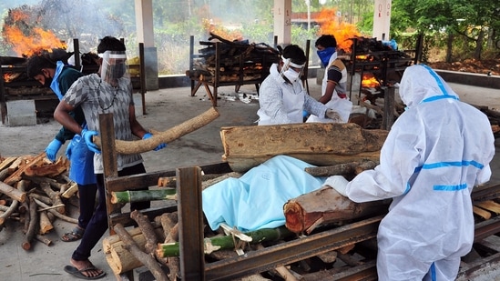 About 229 infected individuals also succumbed to Covid-19 in Karnataka over the last 24 hours. (ANI Photo) About 229 infected individuals also succumbed to Covid-19 in Karnataka over the last 24 hours. (ANI Photo)