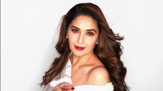 At the moment, actor Madhuri Dixit Nene is spending her time indoors by jamming and cooking with her family.