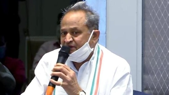 Rajasthan chief minister Ashok Gehlot had been actively taking part in offline meetings with officials to discuss the overall Covid-19 situation in the state. (ANI file photo) Rajasthan chief minister Ashok Gehlot had been actively taking part in offline meetings with officials to discuss the overall Covid-19 situation in the state. (ANI file photo)