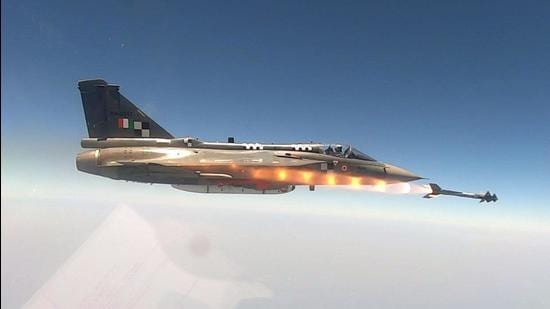 The missiles were fired from Aeronautical Development Agency (ADA) Tejas aircraft flown by IAF test pilots from the National Flight Test Centre. (TWITTER/@DRDO_India.) The missiles were fired from Aeronautical Development Agency (ADA) Tejas aircraft flown by IAF test pilots from the National Flight Test Centre. (TWITTER/@DRDO_India.)