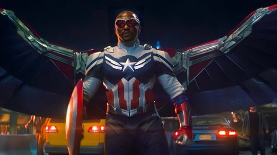 Sam Wilson as the new Captain America in The Falcon and The Winter Soldier.