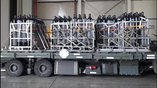 Russian military aircraft will deliver more than 22 tonnes of equipment, including 20 oxygen production units, 75 ventilators, 150 medical monitors and 200,000 packs of medicine. (Image used for representation). (TWITTER.) Russian military aircraft will deliver more than 22 tonnes of equipment, including 20 oxygen production units, 75 ventilators, 150 medical monitors and 200,000 packs of medicine. (Image used for representation). (TWITTER.)
