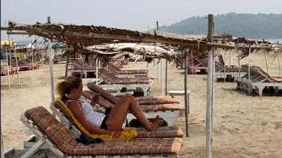 Goa, India - 27 March 2015: Empty beds at sea side shack at Morjim beach in Goa on Friday, 27 March 2015. Morjim beach is very famous among Russians. Photo by Arijit Sen (Hindustan Times) (Hindustan Times) Goa, India - 27 March 2015: Empty beds at sea side shack at Morjim beach in Goa on Friday, 27 March 2015. Morjim beach is very famous among Russians. Photo by Arijit Sen (Hindustan Times) (Hindustan Times)