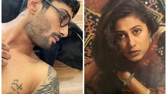 Prateik Babbar got Smita Patil's name tattooed on his chest.