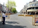 A deserted view of a road during curfew due to a surge in Covid-19 cases in Bhopal.(ANI / File Photo) A deserted view of a road during curfew due to a surge in Covid-19 cases in Bhopal.(ANI / File Photo)