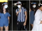 Sara Ali Khan was spotted at airport with mom Amrita Singh and brother Ibrahim Ali Khan. Sara Ali Khan was spotted at airport with mom Amrita Singh and brother Ibrahim Ali Khan.