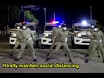 The image shows the police personnel dancing to the song shared by the State Police Media Centre Kerala(Facebook/State Police Media Centre Kerala) The image shows the police personnel dancing to the song shared by the State Police Media Centre Kerala(Facebook/State Police Media Centre Kerala)