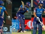 From Left: Suryakumar Yadav, Krunal Pandya and Ishan Kishan. (IPL/Twitter) From Left: Suryakumar Yadav, Krunal Pandya and Ishan Kishan. (IPL/Twitter)
