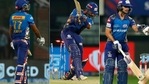 From Left: Suryakumar Yadav, Krunal Pandya and Ishan Kishan. (IPL/Twitter) From Left: Suryakumar Yadav, Krunal Pandya and Ishan Kishan. (IPL/Twitter)