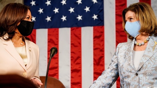 “It's pretty exciting. And it's wonderful to make history. It's about time,” Nancy Pelosi said hours before the speech during an interview on MSNBC. (Reuters)