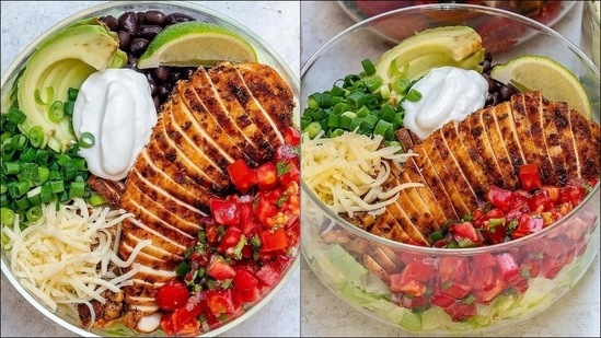 Recipe: Recharge your drooping energies with Grilled Chicken Burrito Salad Bowl(Instagram/greentox)