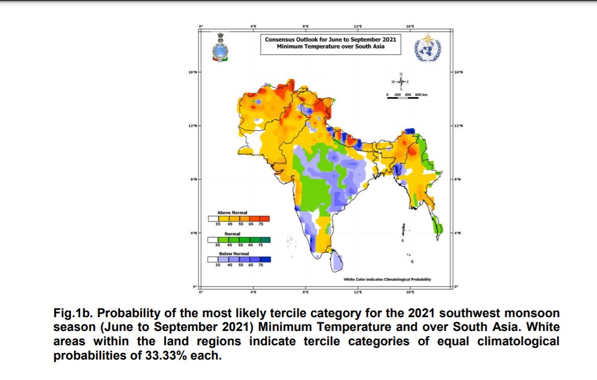 Minimum temperature over South Asia. Minimum temperature over South Asia.