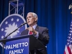 Former US Vice President Mike Pence speaks during the Guarding South Carolina Values event in Columbia, South Carolina.(Bloomberg)
