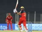 Virat Kohli plays a flick. Virat Kohli plays a flick.