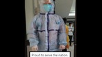 The image shows Dr Sohil wearing the PPE kit.(Twitter/@DrSohil) The image shows Dr Sohil wearing the PPE kit.(Twitter/@DrSohil)