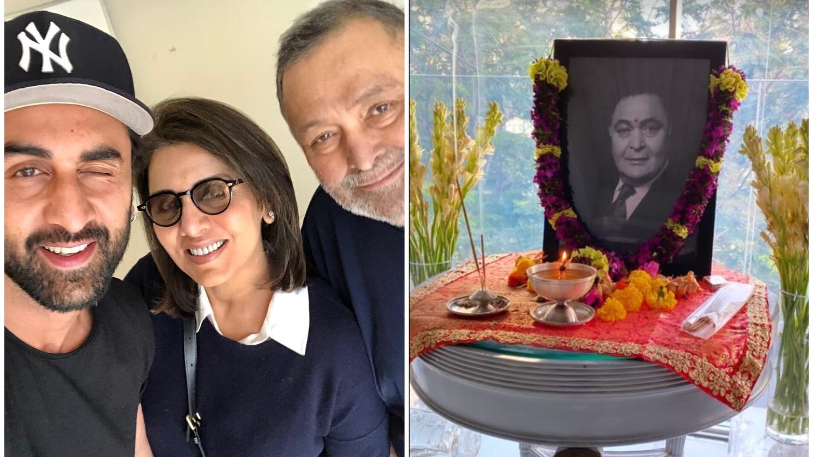 On Rishi Kapoor’s death anniversary, Ranbir Kapoor and Neetu Kapoor organise online puja