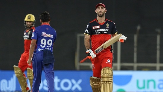 Amit Mishra celebrates the wicket of Glenn Maxwell during the match between the Royal Challengers Bangalore and Delhi Capitals at the Narendra Modi Stadium. (ANI Photo/IPL Twitter) Amit Mishra celebrates the wicket of Glenn Maxwell during the match between the Royal Challengers Bangalore and Delhi Capitals at the Narendra Modi Stadium. (ANI Photo/IPL Twitter)