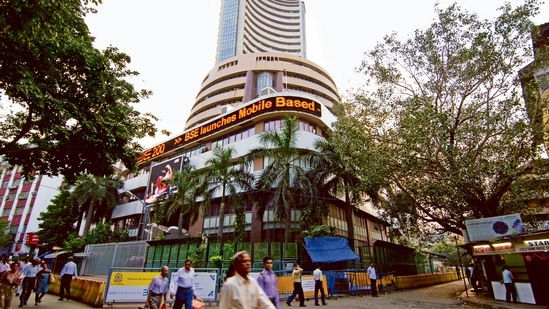 The BSE Sensex fell 983.58 points, or 1.98%, to 48,782.36. The Nifty dived 263.80 points, or 1.77%, to 14,631.10. (File photo) The BSE Sensex fell 983.58 points, or 1.98%, to 48,782.36. The Nifty dived 263.80 points, or 1.77%, to 14,631.10. (File photo)