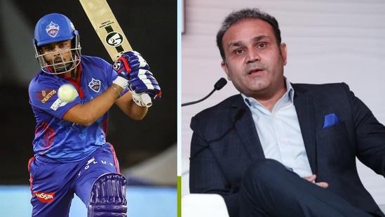 Prithvi Shaw and Virender Sehwag.(IPL/HT)