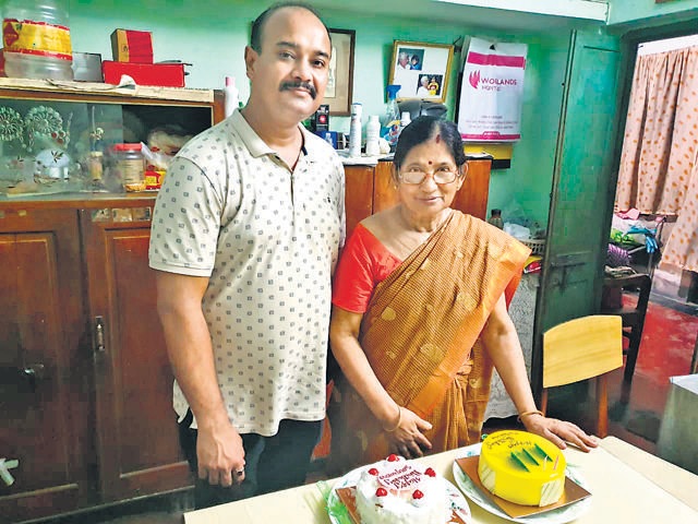 Porosh co-founders Souparno Roy Choudhury (above) and Paushali Chakraborty (below) celebrate a birthday and conduct agility training and counselling sessions for clients. Both are involved in hands-on care-giving.