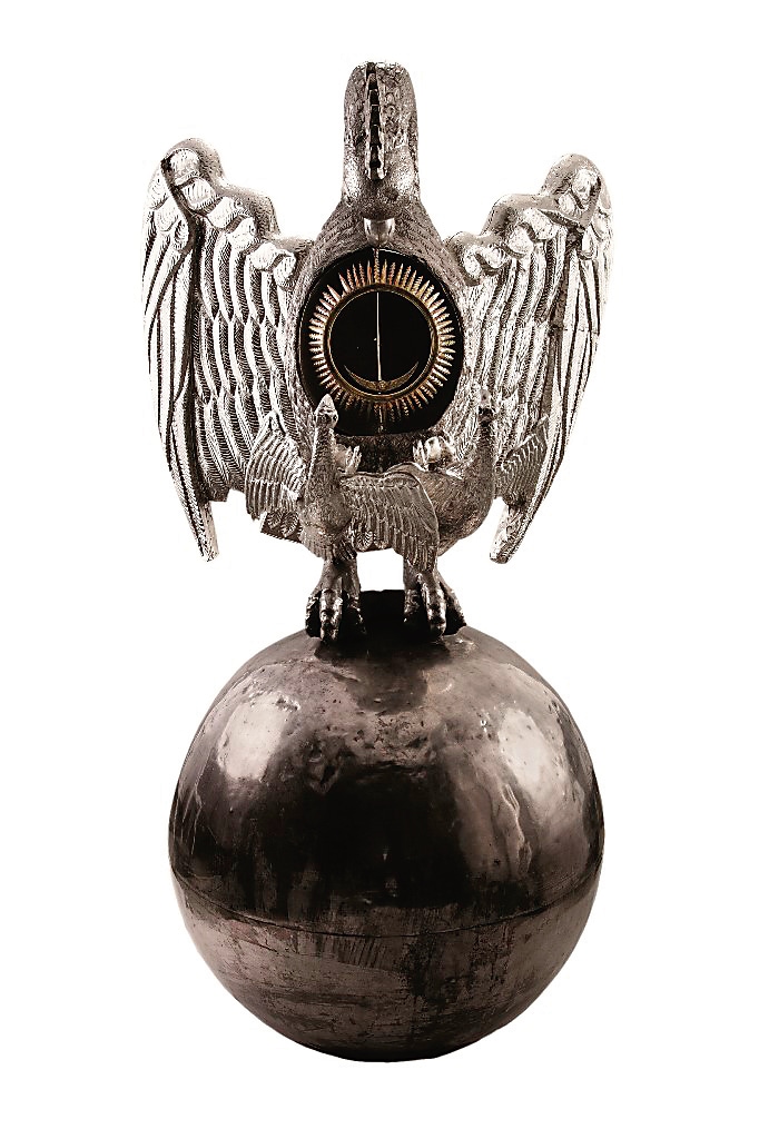 Intricate metalwork covers a 17th-century tabernacle monstrance. (Image courtesy MoCA) Intricate metalwork covers a 17th-century tabernacle monstrance. (Image courtesy MoCA)