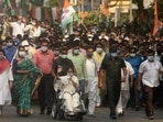 According to the officials, over a 100 FIRs have also been registered for Covid norms’ violations during poll events in West Bengal since April 21. (Photo by Samir Jana/Hindustan Times)(Samir Jana/HT Photo) According to the officials, over a 100 FIRs have also been registered for Covid norms’ violations during poll events in West Bengal since April 21. (Photo by Samir Jana/Hindustan Times)(Samir Jana/HT Photo)
