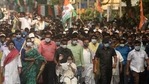 According to the officials, over a 100 FIRs have also been registered for Covid norms’ violations during poll events in West Bengal since April 21. (Photo by Samir Jana/Hindustan Times)(Samir Jana/HT Photo) According to the officials, over a 100 FIRs have also been registered for Covid norms’ violations during poll events in West Bengal since April 21. (Photo by Samir Jana/Hindustan Times)(Samir Jana/HT Photo)