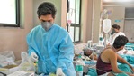 Covid patients receive oxygen at a hospital in Sangli. (Uday Deolekar/HT Photo) Covid patients receive oxygen at a hospital in Sangli. (Uday Deolekar/HT Photo)