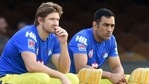 Shane Watson and MS Dhoni in 2019. (Twitter) Shane Watson and MS Dhoni in 2019. (Twitter)