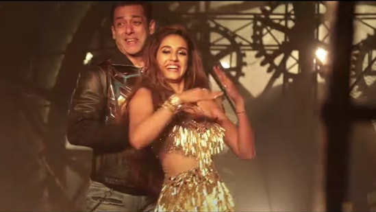 Salman Khan and Disha Patani in Radhe.