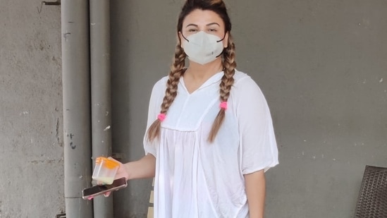 Rakhi Sawant has been spotted outdoors almost every day in the last few days. (Varinder Chawla) Rakhi Sawant has been spotted outdoors almost every day in the last few days. (Varinder Chawla)