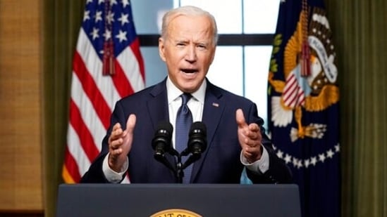 President Joe Biden speaks from the Treaty Room in the White House(AP File Photo)