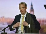 Britain's Foreign Secretary Dominic Raab attends BBC TV's The Andrew Marr Show in London, Britain.