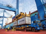 Merchandise exports rose at a record 197% to $30.21 billion in April, while merchandise imports increased 166% to $45.45 billion.