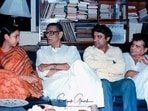 Shabana Azmi, javed Akhtar with Satyajit Ray. Shabana Azmi, javed Akhtar with Satyajit Ray.