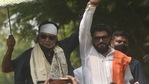Mithun Chakraborty attended roadshows for Babul Supriyo at Tollygunge, in Kolkata, (Samir Jana/HT Photo) Mithun Chakraborty attended roadshows for Babul Supriyo at Tollygunge, in Kolkata, (Samir Jana/HT Photo)