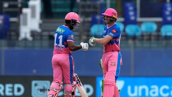 Skipper Samson (48) and Jos Buttler stitched a mammoth 150-run stand with Jos Buttler to lay the foundation for a big finish. (IPL)