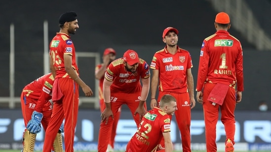 Riley Meredith got injured during match 26 of the Indian Premier League 2021 between the Punjab Kings and the Royal Challengers Bangalore held at the Narendra Modi Stadium. (PTI) Riley Meredith got injured during match 26 of the Indian Premier League 2021 between the Punjab Kings and the Royal Challengers Bangalore held at the Narendra Modi Stadium. (PTI)
