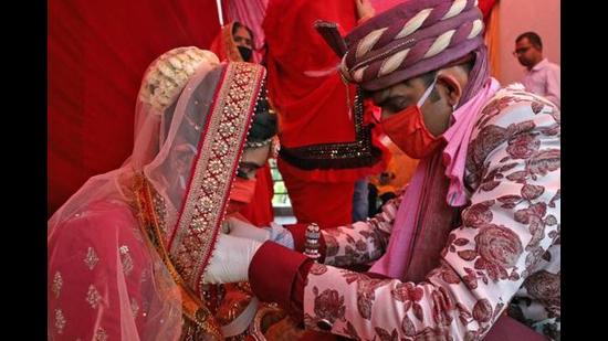No more than 10 people are allowed to attend weddings in Punjab, which has taken away all the business from the banquet halls in Zirakpur. (ANI Photo) No more than 10 people are allowed to attend weddings in Punjab, which has taken away all the business from the banquet halls in Zirakpur. (ANI Photo)